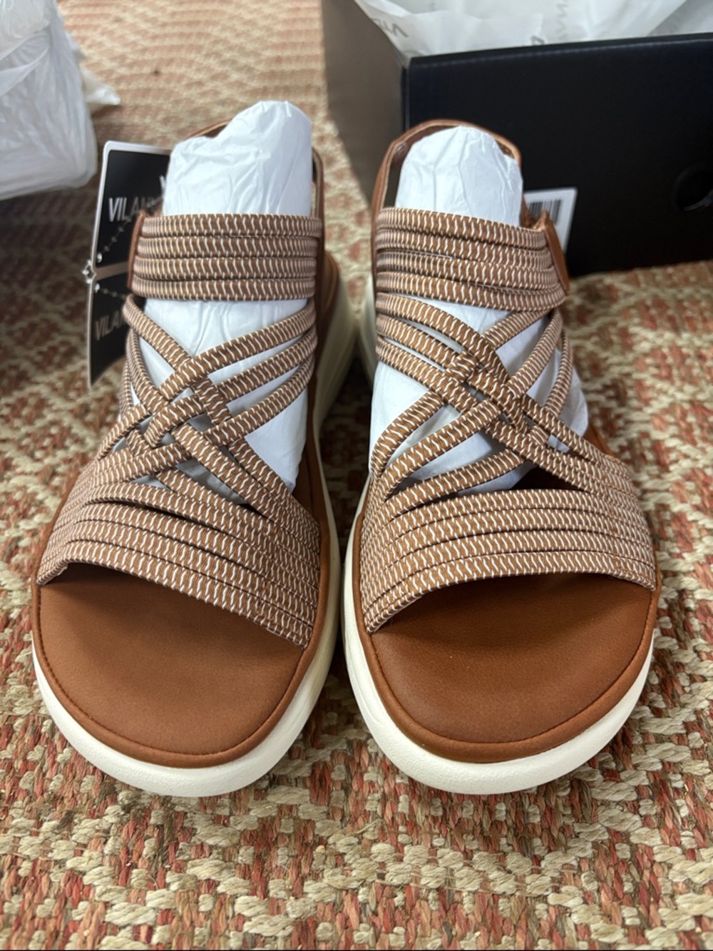 Women's Brown Strappy Comfort Sandal